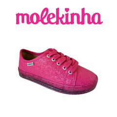 TENIS INF. FEM. MOLEKINHA GLITER PINK - comprar online