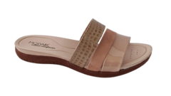 CHINELO FEM. MODARE TIRA TRIPLA VERNIZ CROCO BEGE - comprar online