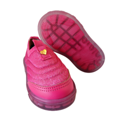 TENIS INF. FEM. MOLEKINHA PINK PRATA BRILHO - loja online