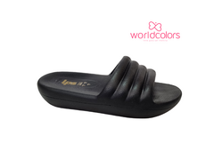 CHINELO NUVEM INF. FEM. WORLD COLORS PRETO