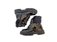 BOTA COTURNO FEM. INF. MINI E SUA CIA PRETO VERNIZ - comprar online