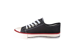 TENIS FEM. STREET STAR PRETO VERMELHO