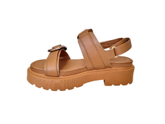 SANDALIA FEM. VIZZANO FLATFORM CAMEL - comprar online