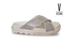 CHINELO FLATFORM FEM. VIZZANO BRANCO OFF - Sugestiva Calçados