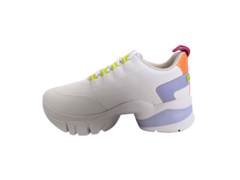 Imagem do TENIS FEM. SNEAKER FLATFORM RAMARIM BRANCO