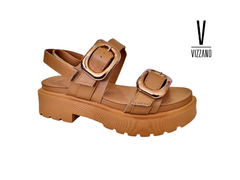 SANDALIA FEM. VIZZANO FLATFORM CAMEL