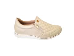 TENIS FEM. CASUAL MODARE CREME - Sugestiva Calçados