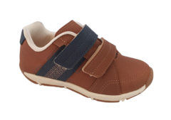 SAPATENIS INF. MASC. KLIN CAUSAL VELCRO WHISKY MARINHO