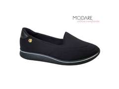 TENIS SLIP ON FEM. MODARE PRETO - Sugestiva Calçados