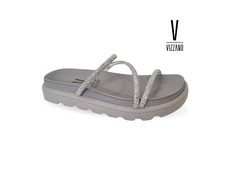 CHINELO FEM. VIZZANO SILVER CINZA - Sugestiva Calçados