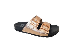 CHINELO SLIDER FEM. MOLECA OURO ROSADO - comprar online