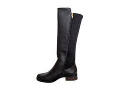 BOTA FEM. ALTA PEGAD A COURO PRETO - comprar online