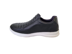 TENIS SLIP ON FEM. COMFORT FLEX PRETO BRANCO - comprar online