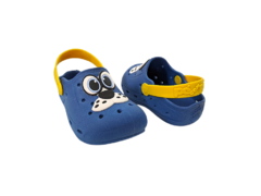 BABUCHE INF. MASC. PÉ COM PÉ AZUL ROYAL AMARELO CACHORRO - comprar online