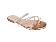 CHINELO FEM. ANNA FLOR COBRE BRILHO - comprar online