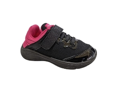 TENIS INF. FEM. PÉ COM PÉ PRETO PINK