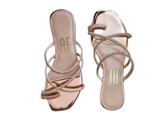 CHINELO FEM. ANNA FLOR COBRE BRILHO - comprar online