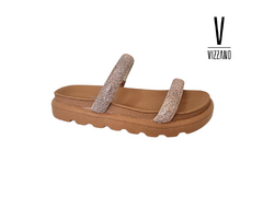 CHINELO FEM. FLATFORM VIZZANO OURO ROSADO NUDE