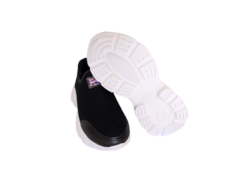 TENIS INF. FEM. SLIP ON MOLEKINHA PRETO - Sugestiva Calçados