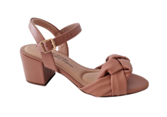 SANDALIA FEM. MODARE SALTO QUADRADO NUDE - comprar online