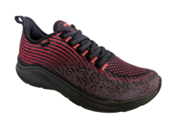 TENIS FEM. OLYMPIKUS LUNA PRETO CORAL