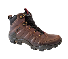 BOTA MASC. PEGADA COURO COFFE BROWN - comprar online