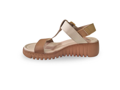 SANDALIA FEM. FLATFORM MODARE CMEL CREME - comprar online