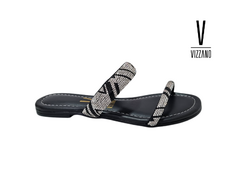 CHINELO FEM. VIZZANO PRETO BRILHO