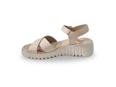 SANDALIA FEM. FLATFORM MODARE CREME - comprar online