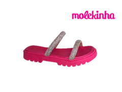 CHINELO INF. FEM. MOLEKINHA CRISTAL PINK - loja online