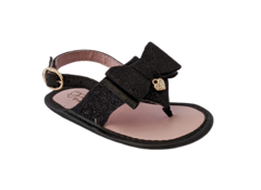 SANDALIA INF. FEM. PAMPILI GLITTER PRETO