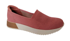 TENIS FEM. MODARE SLIP ON TECIDO KNIT LIGHT BLUSH - Sugestiva Calçados