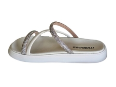 CHINELO BIRKEN FEM. MOLECA BRANCO OFF STRASS - comprar online