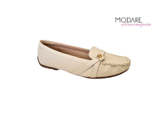 MOCASSIM FEM. MODARE CREME - Sugestiva Calçados