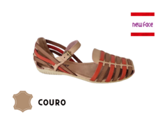 SANDÁLIA FEM. COURO NEW FACE ROSA OFF - comprar online