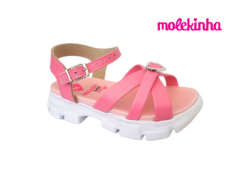 SANDALIA INF. FEM. MOLEKINHA ROSA PINK - loja online