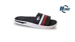 CHINELO SLIDER MASC. BR SPORT PRETO BRANCO VERMELHO