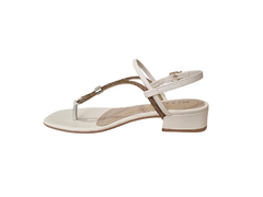 SANDALIA FEM. SALTO RAMARIM OFF WHITE - comprar online