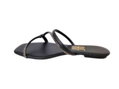 CHINELO FEM. ANNA FLOR PRETO MENTON - comprar online