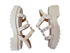 Imagem do SANDALIA FEM. VIZZANO FLATFORM BRANCO OFF