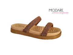 CHINELO PAPETE FEM. MODARE BEGE CAMEL - Sugestiva Calçados