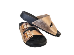 CHINELO SLIDER FEM. MOLECA OURO ROSADO na internet