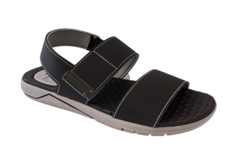 Imagem do SANDALIA MASC. BR SPORT VELCRO COR PRETO CINZA