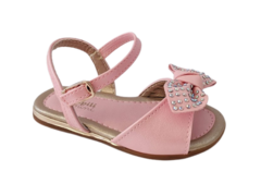 SANDALIA INF. FEM. PAMPILI GLACÊ PEDRAS ROSA - comprar online