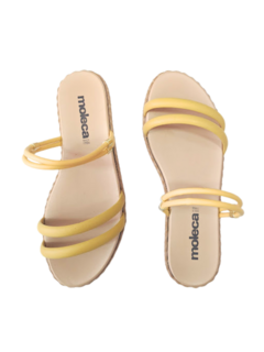 SANDALIA FEM. MOLECA AMARELO - loja online