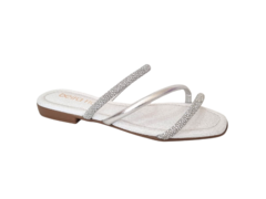 CHINELO FEM. BEIRA RIO PRATA BRILHO - comprar online