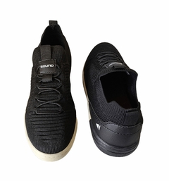 TENIS INF. MASC. SAPATENIS CASUAL KNIT SOUND PRETO - loja online