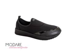 TENIS FEM. SLIP ON MODARE PRETO - loja online