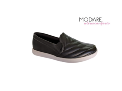 TENIS FEM. SLIP ON MODARE PRETO - comprar online