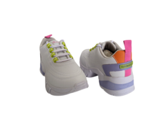 Imagem do TENIS FEM. SNEAKER FLATFORM RAMARIM BRANCO